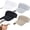 Black + White + Grey + Khaki, variant on 4Pcs Sun Visors Hats for Women UV Protection Empty Top Wide Brim Summer Elastic Sports Hat for Running Tennis Golf (Black + White + Grey + Khaki)