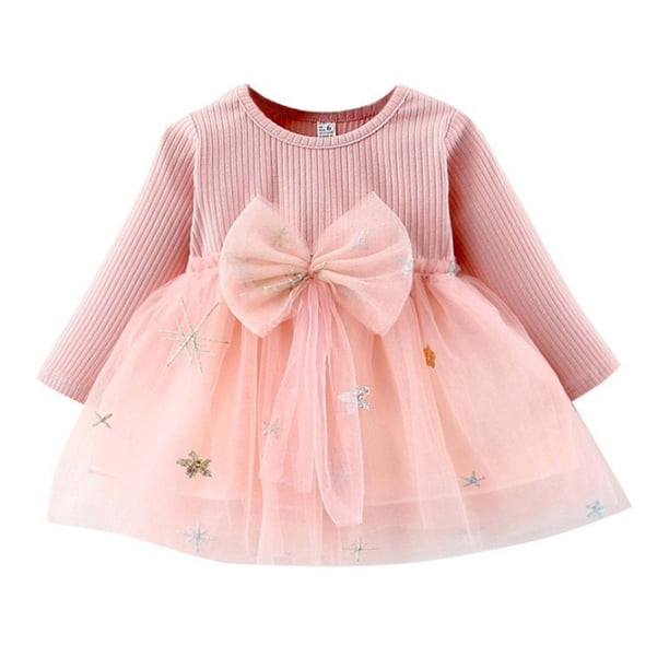 Vestido De Niña De Moda Falda Princesa Arco Grande