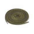 thumbnail image 1 of INSPIRE CHIC Unisex Round Rope Dual Colored Striped 1/5 Thick Boot Shoelace 70cm / 27.55" Light Yellow Black, 1 of 4