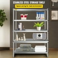 thumbnail image 2 of VEVOR Stainless Steel Shelving 48x18.5 inch 5-Tier , 330lbs Capacity Per Shelf, 2 of 9