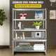 thumbnail image 2 of VEVOR Estantes de acero inoxidable de 47.5 x 18 pulgadas, unidad de almacenamiento de estante ajustable de 5 niveles, estantería de acero inoxidable, estantería resistente para cocina, oficina, 2 of 9