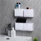 thumbnail image 3 of Caja De Jabón Montada En La Pared Con Tapa Estante De Almacenamiento De Jabón Con Bandeja De Drenaje Soporte De Jabón Autoadhesivo Para Baño De Cocina Scienceny HA020705-00, 3 of 7