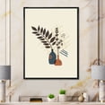 thumbnail image 2 of Designart 'Ancient Boho Art Minimalistic Flowers I' Modern Framed Canvas Wall Art Print, 2 of 5