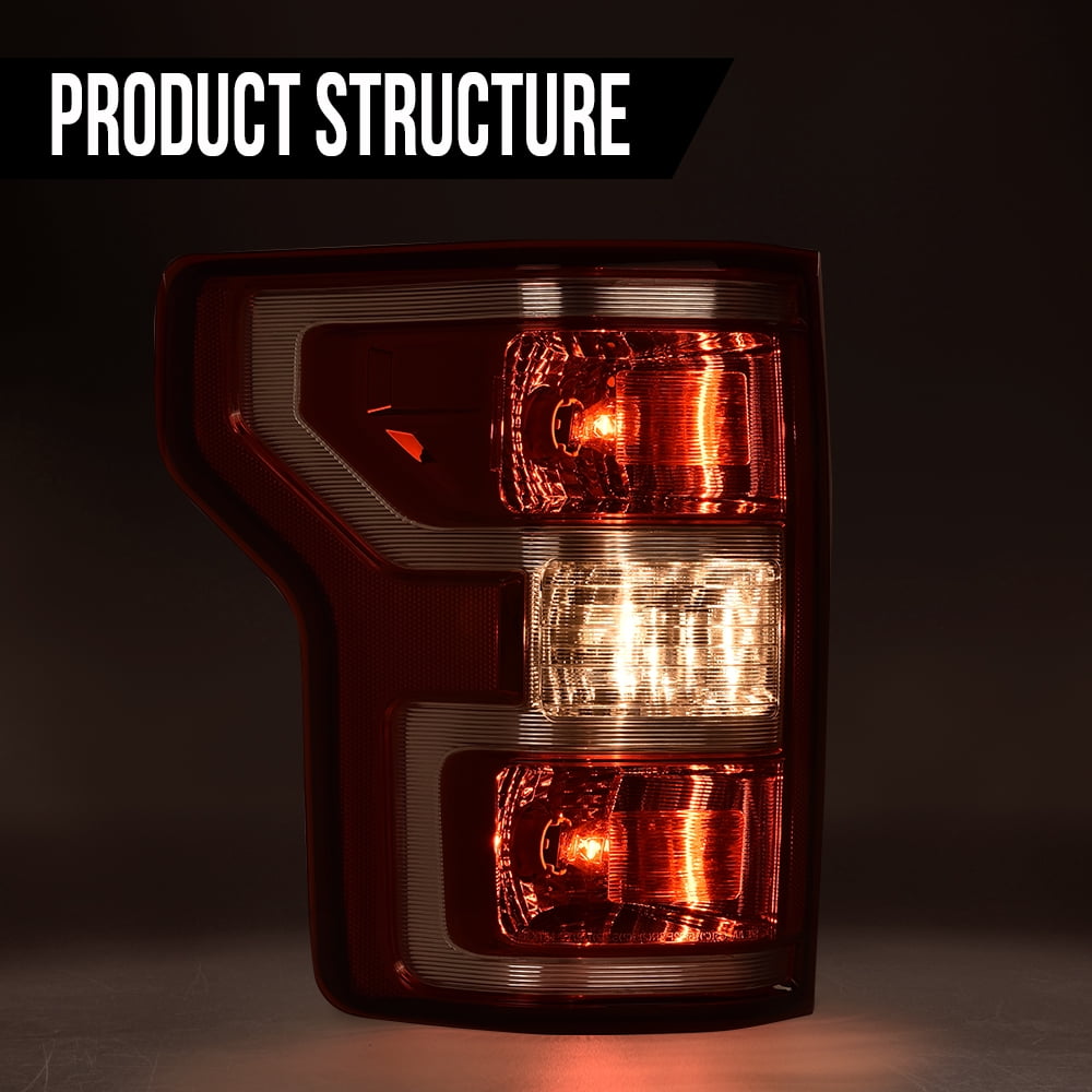 PIT66 Tail Lights Assembly Rear Tail Lamp Left Driver Side Fit for  Ford F150 2018-2020