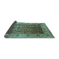 thumbnail image 2 of Ahgly Company Indoor Square Oriental Light Blue Traditional Area Rugs, 4' Square, 2 of 4
