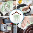 thumbnail image 3 of Green Polka Dots 1 Pack Kitchen Towel, Water Absorbent Dish Towel, Vintage Abstract Art Watercolor Decorative Hand Towels - Quick Drying Cloth for Cooking Baking, 18x28 Inch, 3 of 8