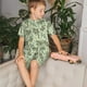 thumbnail image 4 of Balery Green Snake Conjunto de Pijama Infantil de Manga Corta con Estampado – Ropa de Dormir de Algodón Suave-X-Large, 4 of 6