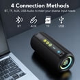 thumbnail image 4 of Portable Bluetooth Speaker, 30W Super Loud Bluetooth 5.4 Speaker Wireless, Boost Bass 3.0, 30H Playtime, 8 RGB Modes, IPX7 Waterproof Speaker, TWS Pairing, for Outdoor/Home/Party, Gift Ideas, 4 of 9
