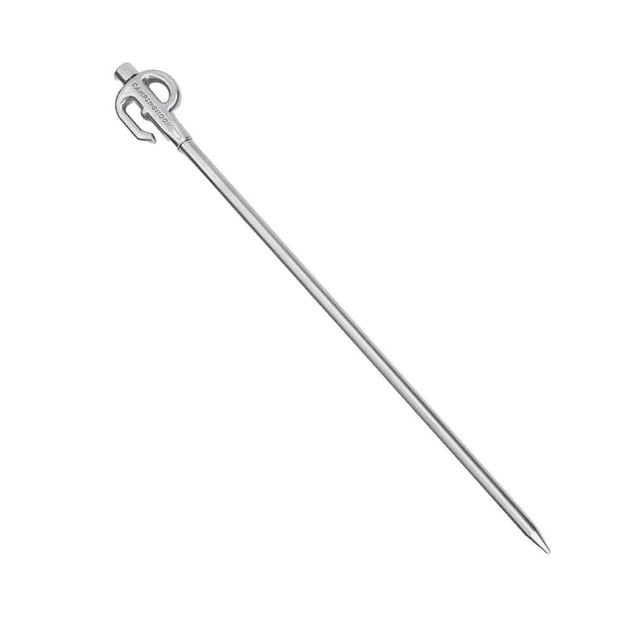 MYG pour Piquet d'Ancrage en Acier Inoxydable pour Chien Camping Ancre Pique Rotation 360° Attache pour Animaux pour Activités Extérieures Sol Dur Supporte jusqu'à 66lb Poids Max 44.6*5*1.5cm