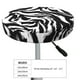 thumbnail image 4 of Balery Leopard And Zebra 2 Fundas de asiento para taburete de bar redondo de tela de terciopelo ajustables que protegen de arañazos y manchas para sillas de 14 a 17 pulgadas.-14 inch, 4 of 7