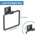 thumbnail image 2 of Gatco 5582MX Anneau de Serviette Waterline, Noir Mat, 2 of 3
