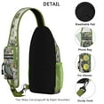 thumbnail image 3 of Patterned Mandala Sling Backpack – Exotic Boho Floral Crossbody Daypack, Lightweight Anti-Theft Travel Bag with Adjustable Strap & Multiple Compartments, 3 of 6