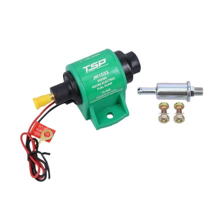 Micro Electric 35 gph 4-7 PSI Diesel Fuel Pump with Filter for Carburetor