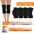 thumbnail image 2 of Rodilleras Opvixi, 2 pares, suaves, negras, para protección deportiva, 2 of 7