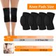 thumbnail image 2 of Rodilleras Opvixi, 2 pares, suaves, negras, para protección deportiva, 2 of 7