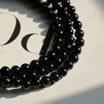 thumbnail image 3 of K-KED Elegant Genuine Gemstone Black Tourmaline 4mm Bracelet Beaded Christmas Gift, 3 of 4