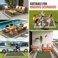 thumbnail image 4 of Olive Green Greek Key Outdoor Rug for Patio/Deck/Porch, Non-Slip Large Area Rug 6 x 9 Ft, Geometric Greece Ancient Farmhouse Geo Indoor Outdoor Rugs Washable Area Rugs, Camping Rug Carpet Runner, 4 of 8