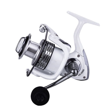 Pearl White Metal CNC Handle Full Metal Two-color Oxidation Line Cup No Gap Bearing Spinning Wheel Fishing Reel