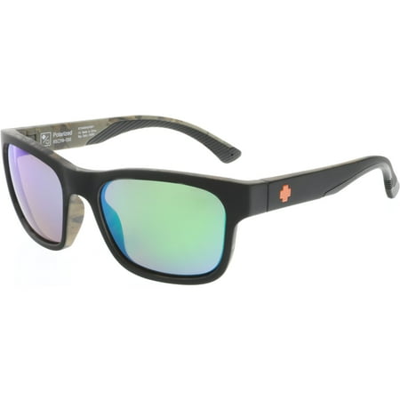 Spy Men's Polarized Hunt 673469424861 Black Rectangle Sunglasses