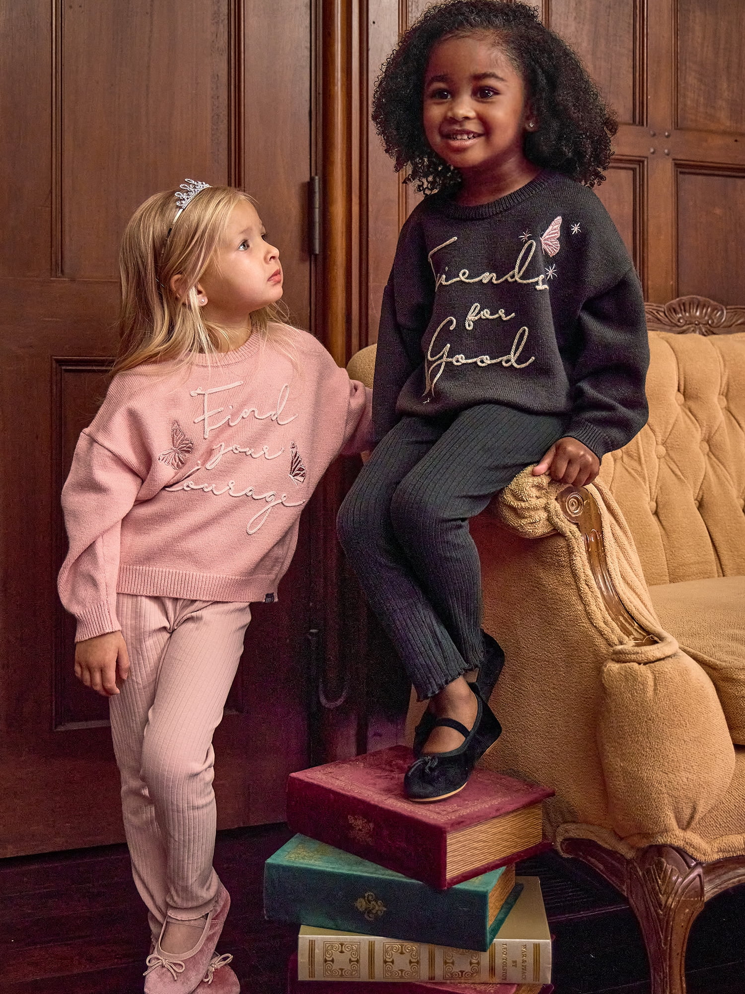 Modern Moments Toddler Girl Wicked Affirmation Sweater, Sizes 12 Months - 5T