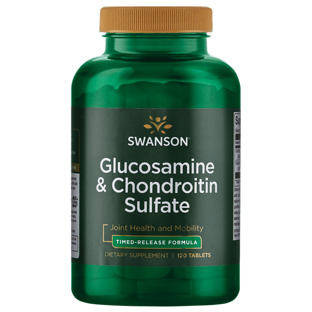 Swanson Glucosamine and Chondroitin Sulfate TimedRelease Formula 120