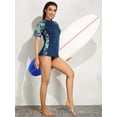 thumbnail image 4 of Women's Printed Rash Guard Swimwear UPF 50+ Surfing Top Swim Shirt, 4 of 7