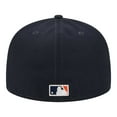 thumbnail image 4 of Men's New Era Navy Houston Astros  Duo Logo 2.0 59FIFTY Fitted Hat, 4 of 5