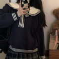 thumbnail image 3 of Women's Cute Contrast Sleeve Knitted Pullover Sweater, 3 of 4