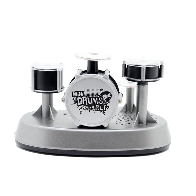 EeaseMX Mini batería de dedo para percusión de jazz, batería electrónica de escritorio sensible al tacto sin batería
