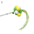 thumbnail image 2 of Flmtop Manual Cat Stick Interactive Pompom Tassel Teasing Wand Kitten Toy Pet Supply #2, 2 of 9