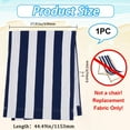 thumbnail image 2 of Chair Canvas Cloth Beach Chair Cloth Replacement Supplies Prussian Blue 1150x435x2mm, 2 of 9