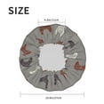 thumbnail image 6 of Kdxio Rooster Print Shower Cap for Women,Elastic and Reusable,Double Waterproof Layers Bathing Hat, 6 of 9
