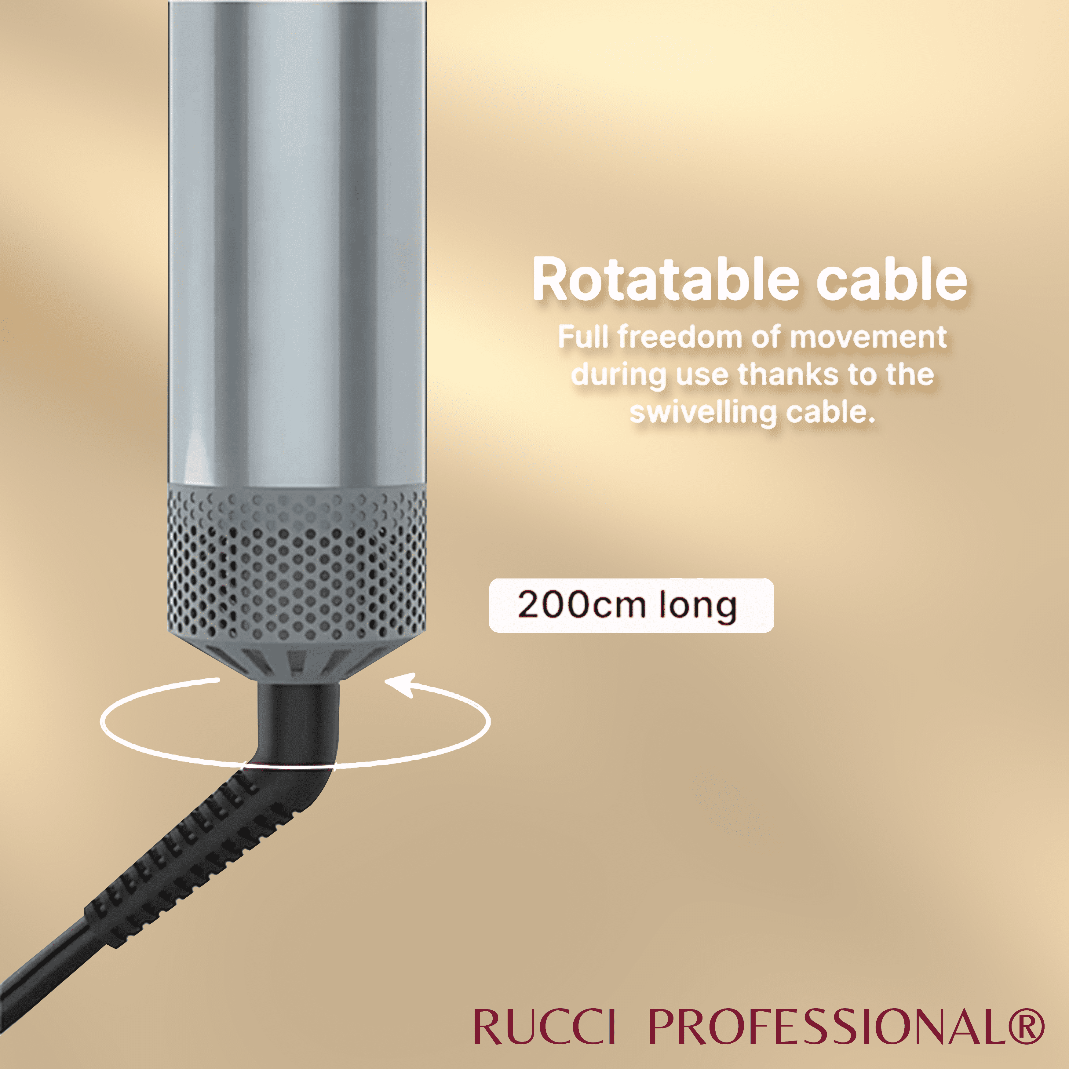 Rucci 5 in 1 Hair Dryer & Styling Set (Styler, Curler, Waver & Volumizer)
