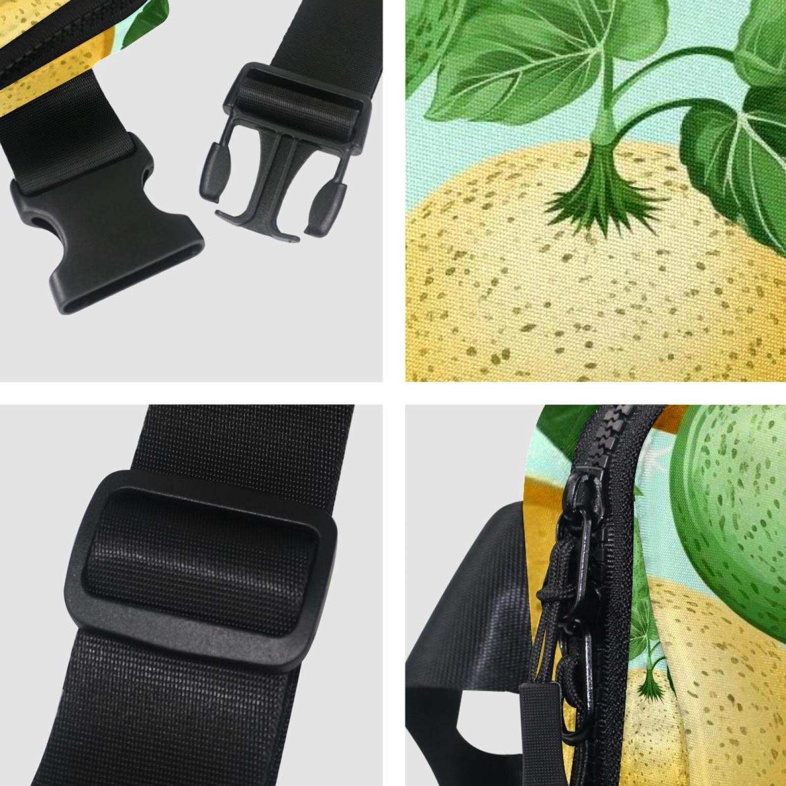 Cantaloupe Lightweight, Adjustable Waist Pack Crossbody Bag Running Belt with Extension Strap - Unisex