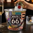 thumbnail image 6 of Iron Ice Bucket, Retro Beer Beverage Ice Bucket, Champagne Ice Bucket, Round Ice Bucket Wine Bucket for Home Bars, Pubs, Clubs, Restaurants, BBQs and Picnics, 6 of 7