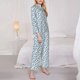 thumbnail image 3 of Balery Nautical Theme Anchors Conjunto de Pijama con Estampado para Mujer, Conjunto de Dos Piezas con Manga Larga, Ropa de Dormir Suave con Bolsillos, Pijamas Cómodos-X-Large, 3 of 7