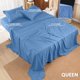 thumbnail image 2 of Juego de sábanas Utopia Bedding Queen de microfibra cepillada, azul holandés, 2 of 7