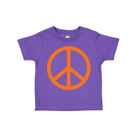 

Inktastic Funky Orange Peace Sign Gift Toddler Boy or Toddler Girl T-Shirt