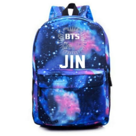 Fancyleo BTS Bangtan K-pop Unisex Canvas Galaxy Space Shoulder bag Backpack Daypack School bag