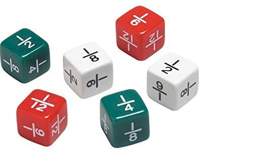Didax Fraction Dice 6 Piece Set
