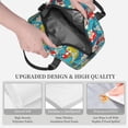 thumbnail image 3 of Uemuo Japanese Koi Printed Lunch Bag Lunch Box Reusable Insulated Lunch Tote Bag, Leakproof Thermal Cooler Sack Food Handbags Case High Capacity, 3 of 5