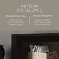 thumbnail image 3 of Maven Lane Zeno Contemporary Wooden Bench in Weathered Black Finish, 3 of 6