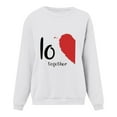 thumbnail image 4 of Baqcunre Valentine'S Day Shirts For Women 2024 Sweatshirt Cute Heart Shaped Printed Pullover Crewneck Shirt(White XS-6XL),Long Sleeve Shirts For Women Graphic Tees Womens Fashion Womens Tops, 4 of 4