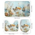 thumbnail image 3 of Watercolor Wildflowers Shower Curtain Sets with Rugs 4 Piece Rustic, 3 of 8