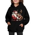 thumbnail image 4 of Sudadera con capucha para niñas y niños, sudadera de manga larga con cuello redondo y estampado de moda, jersey con bolsillo, sudadera de poliéster para niñas, 4 of 8