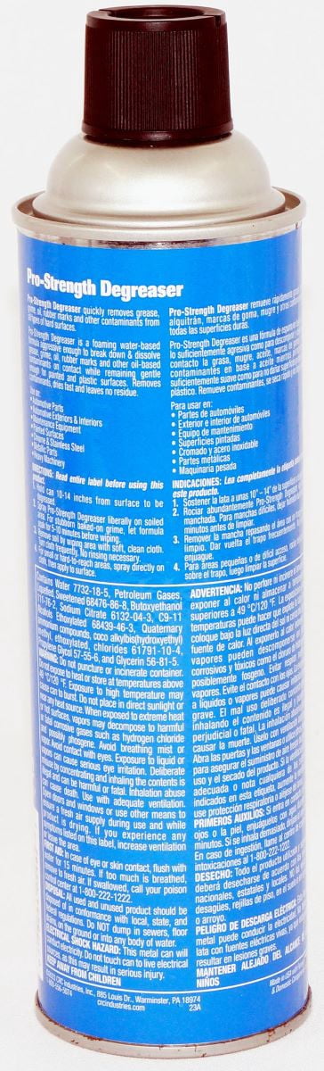 CRC QC-82 Foaming Water-Based Engine Degreaser Spray Bottle, 24 oz - Case of 12