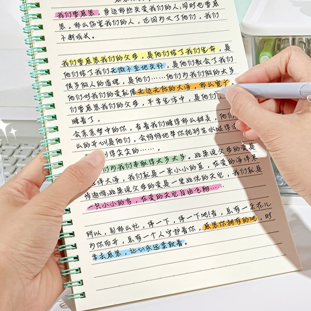 6Pcs Colorful Spirals Notebooks Spirals Binding Smooth Writing Thicken Paper