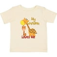 thumbnail image 3 of Inktastic My Grandma Loves Me Giraffe Boys or Girls Baby T-Shirt, 3 of 5