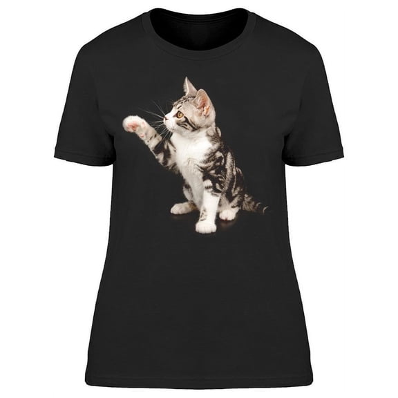 Kitten: Raising A Paw T-Shirt Women -Image by Shutterstock, Female XX-Large