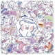 thumbnail image 1 of 50Pieces Kawaii Rabbit Stickers for Kids Cute Waterproof Vinyl Stickers for Laptops Skateboard Computer Bicycle Car Water Bottles DIY Decals, 1 of 4